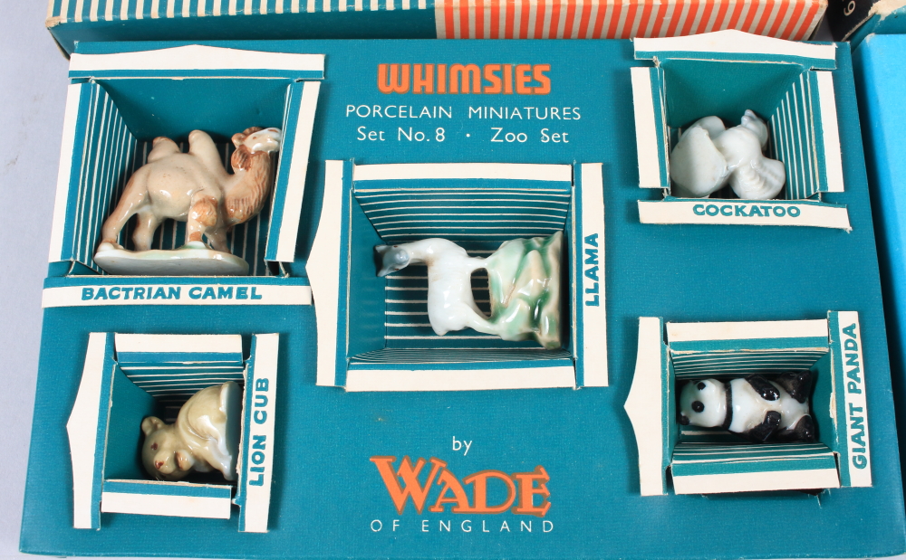 A set of six Wade whimsies North American animals, in original box, and a companion set, zoo - Image 2 of 5