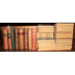 Forty-six calf-bound Waverley novels, various, Macaulays "History of England", two vols quarter-