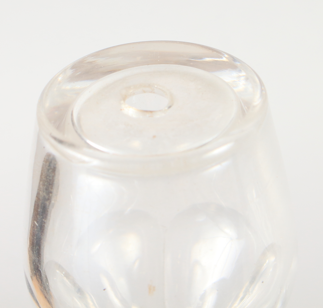 A 19th century cut glass toddy lifter, 6 1/2" high, and another smaller, 6 1/4" high - Image 3 of 11
