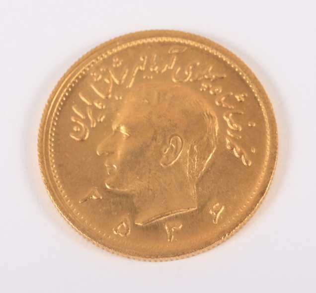 A Persian Pahlavi gold coin