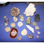 A collection of mineral samples