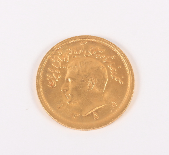 A Persian Pahlavi gold coin