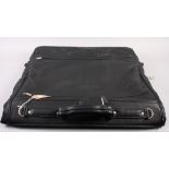 A Harrods black leather folio/briefcase and a similar Harrods suit carrier