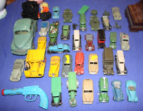 A Dinky die-cast model "Sunbeam Talbot" and a quantity of other toys, model vehicles and other