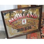 A Morland "Best of British Beer" wall mirror, plate 18" x 22"