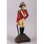 A cast iron Duke of Wellington doorstop, 16 1/2" high