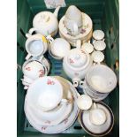 A selection of Wedgwood "Chantecler" pattern tablewares, a selection of Royal Worcester "Evesham"