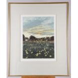 Graham Everdene: a pair of signed limited edition coloured engravings, "The Daisy Field" 83/200