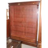 A 19th century mahogany open bookcase, fitted adjustable shelves, 52" wide x 72" high x 12" deep