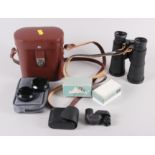 A pair of Carl Zeiss 10x40B binoculars, in case, and a Carl Zeiss Turmon 8x21 periscope