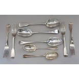 A selection of silver flatware, various, 13.2oz troy approx
