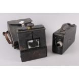 A Kodak "Model B" cine camera and a London Stereoscopic Company "Spurts Camera", No 506