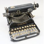 A 1920s Corona portable typewriter