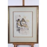 M Masteur?: a limited edition print, "Pretoria Market", 1/2, in gilt frame