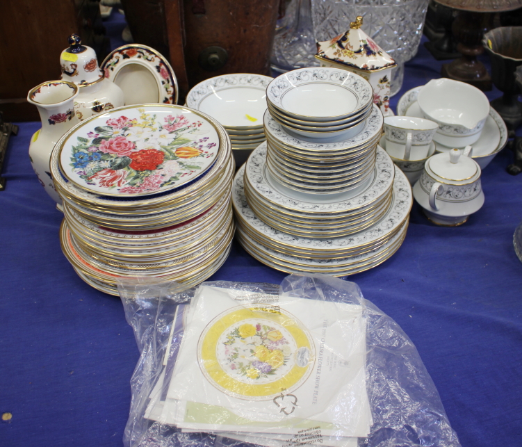 A Noritake "Sarah" pattern part combination service, a quantity of The Royal Horticultural Society