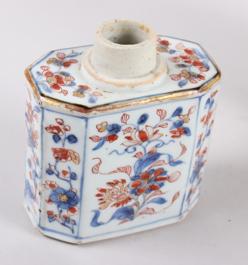 A Canton enamel two-handled baluster vase with gilt decoration, 9 1/2" high, a similar pot ( - Image 3 of 43