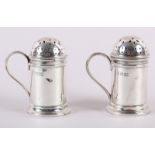 A pair of Carrington & Co silver kitchen peppers, 4oz troy approx