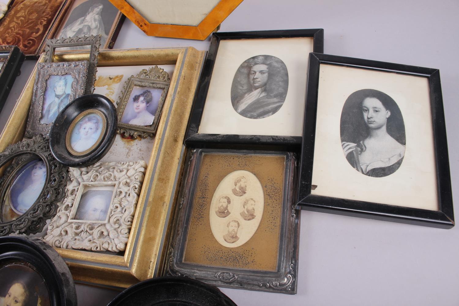 A collection of framed miniature prints, various - Image 2 of 7
