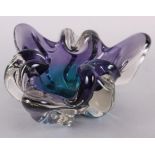 A Murano glass ashtray