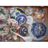 A quantity of mostly Chinese vase covers, including famille rose, etc