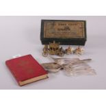 A miniature model of The Kings Coach, in original box, a set of twelve 1937 Coronation silver plated