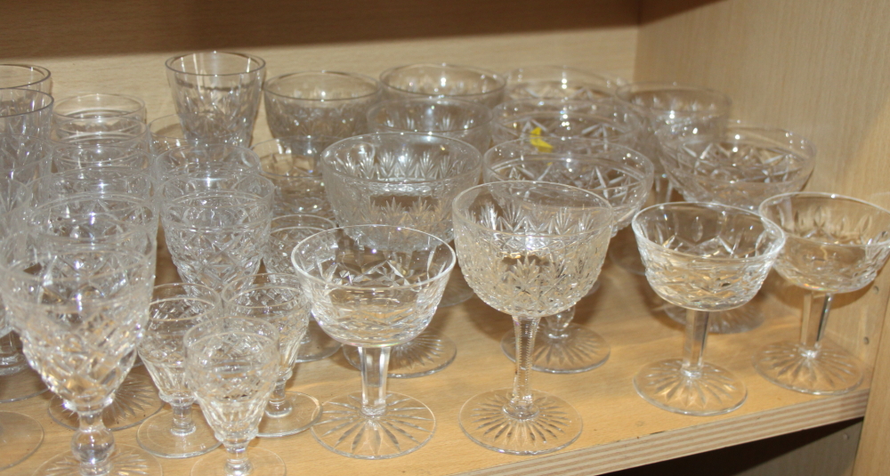 A Stuart art glass part table service, a Waterford bowl (chipped), Dartington drinking glasses, - Image 9 of 9