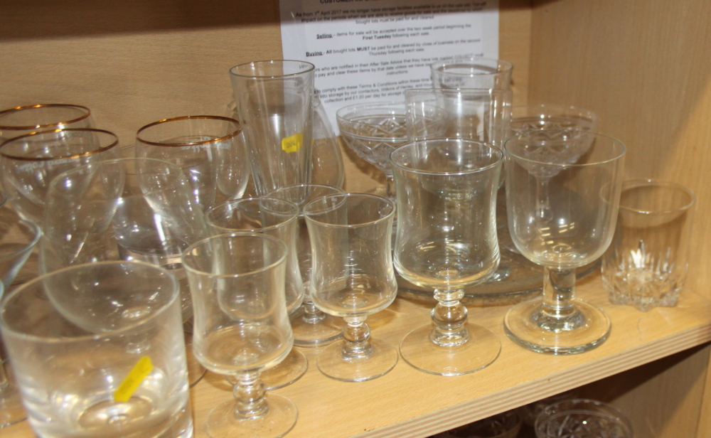 A Stuart art glass part table service, a Waterford bowl (chipped), Dartington drinking glasses, - Image 6 of 9