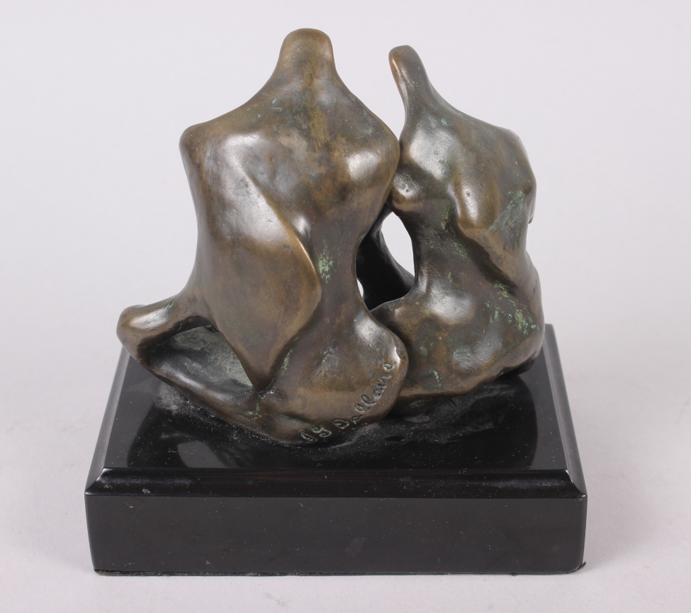 Jean-Guy Dallaire: a bronze figure group, "Family with Twins", signed and dated 1992 to the reverse, - Image 3 of 3
