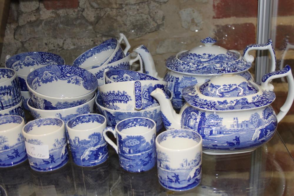 A Copeland Spode "Italian" pattern combination service, including bowls, teapots, teacups, a - Image 44 of 47