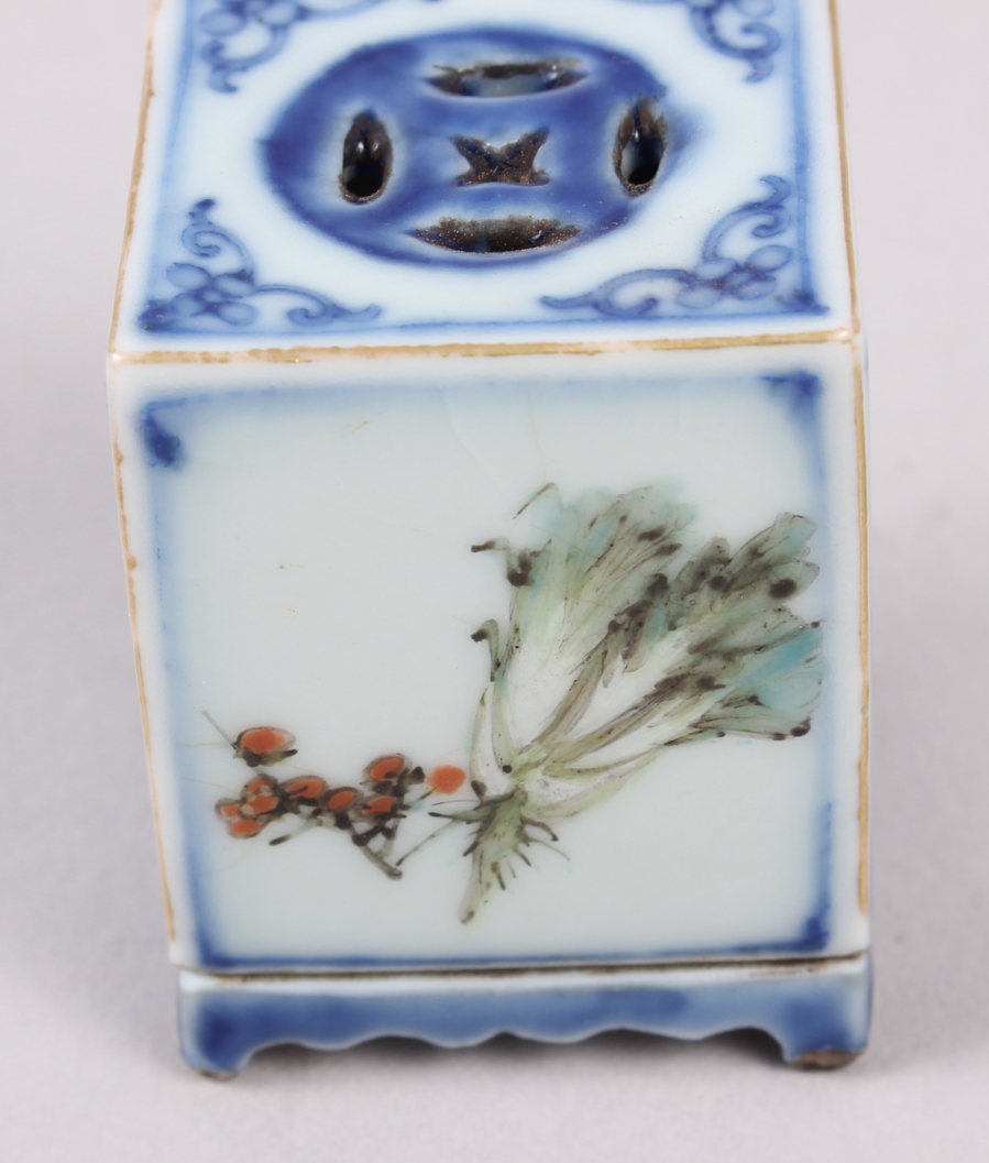 A 19th century paste pot decorated fruit with four character seal mark to base, 2" high - Image 4 of 9