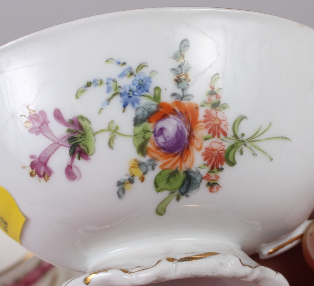 A Royal Worcester cabinet cup and saucer, painted fruit, by T Lockyer (chip to rim) and two other - Image 12 of 24