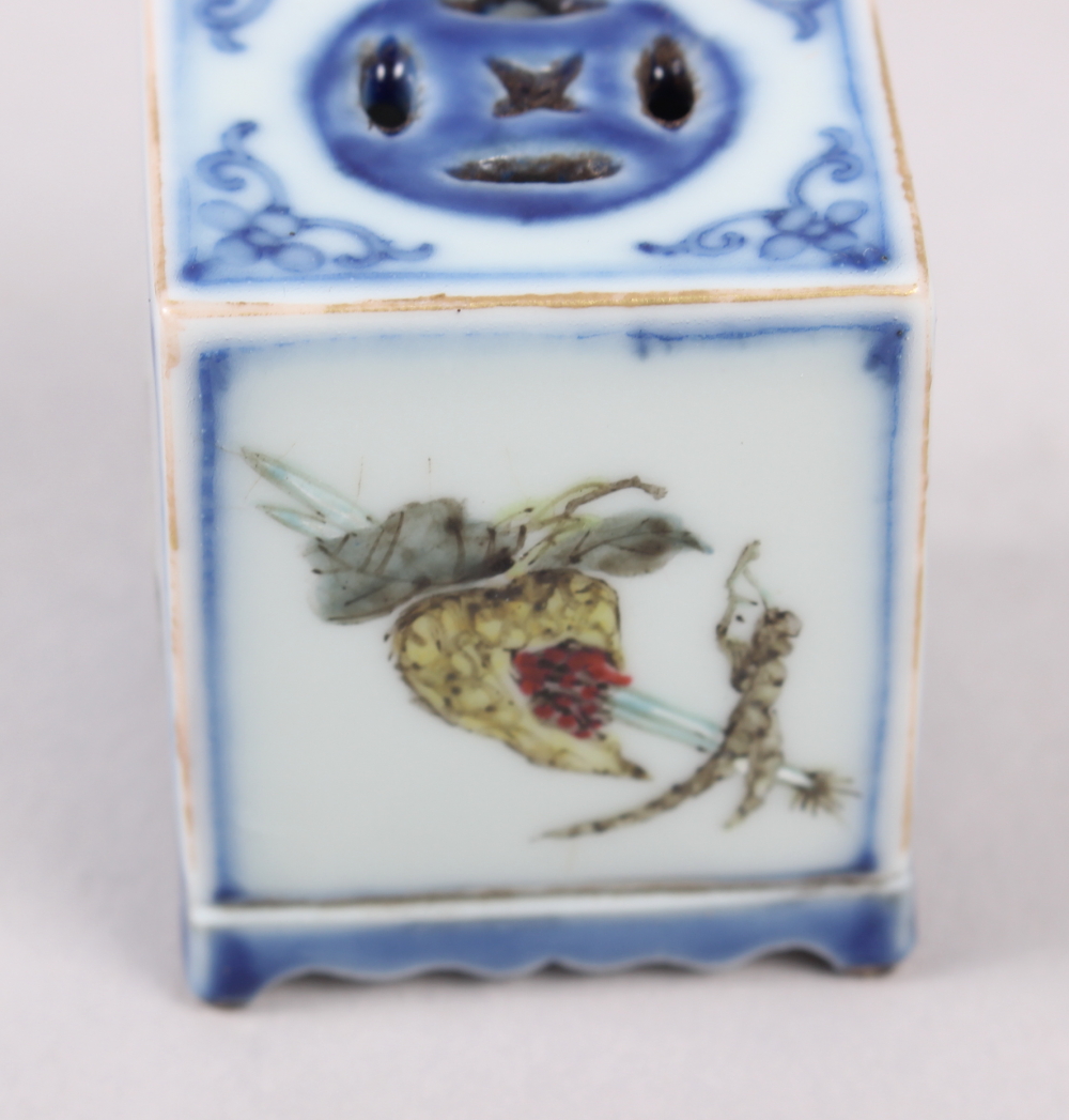 A 19th century paste pot decorated fruit with four character seal mark to base, 2" high - Image 3 of 9