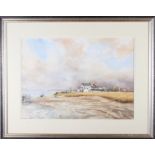 W A Malloch, RSA: watercolours, "Course Sands, Carsethorn, Solway Firth, Dumfriesshire, 13 1/8" x 18