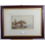 John Moyer Heathcote: watercolours, "Ben Lomond from Tarbert", 9 3/4" x 15", in oak frame, and a