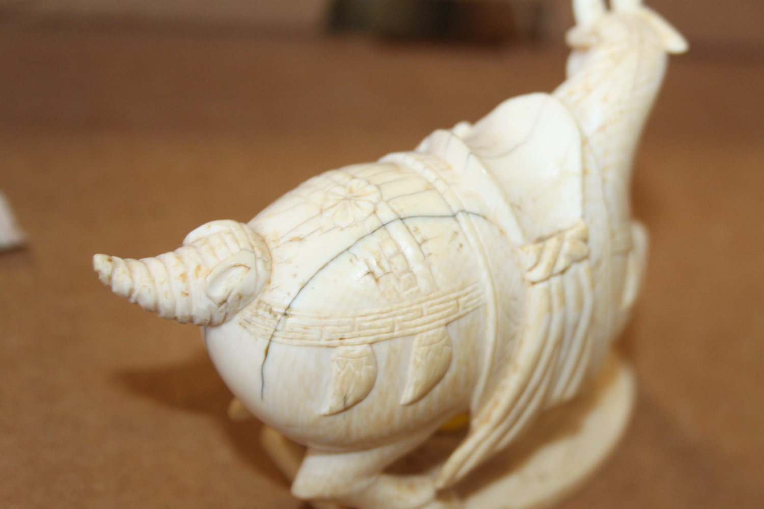 A number of carved ivory Emperor's horses, one on hardwood stand - Image 2 of 11