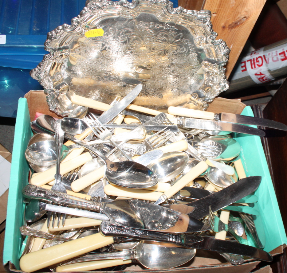 A quantity of mainly King's pattern cutlery and flatware