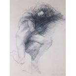 Ralph Brown, '78: a pencil signed limited edition print, nude woman, 21/77, in black frame