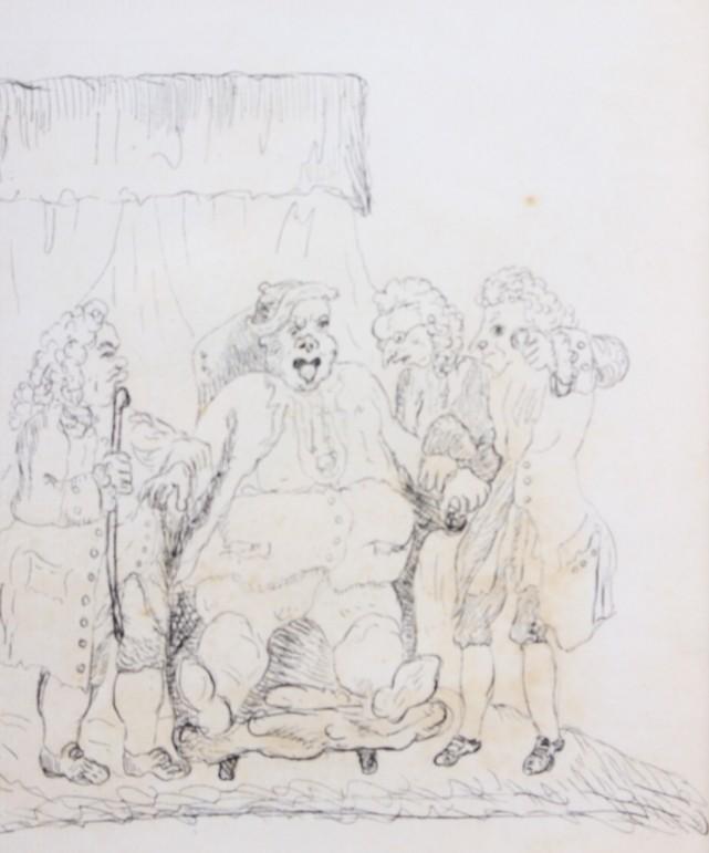 Charles Silenn Lidderdale: pencil sketch, cobbler at workshop in Streatley, 6 1/4" x 4 3/4", in gilt - Image 6 of 9