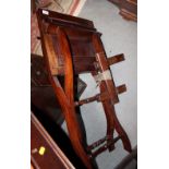 An early 20th century mahogany coaching table, 32" x 18"