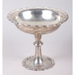 A silver pedestal tazza, 5 1/2" high, 9.4oz troy approx