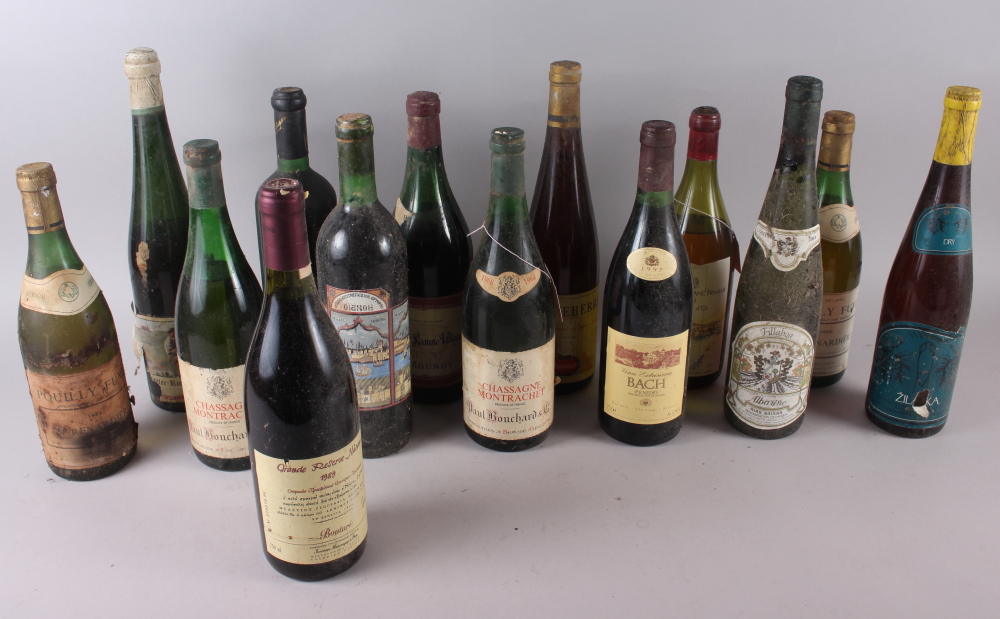 Two boxes of assorted old bottles of wine, thirty-four approx - Image 6 of 10