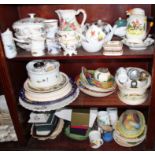 A quantity of china, including two Wedgwood "Hathaway Rose" pattern tureens, assorted plates, a