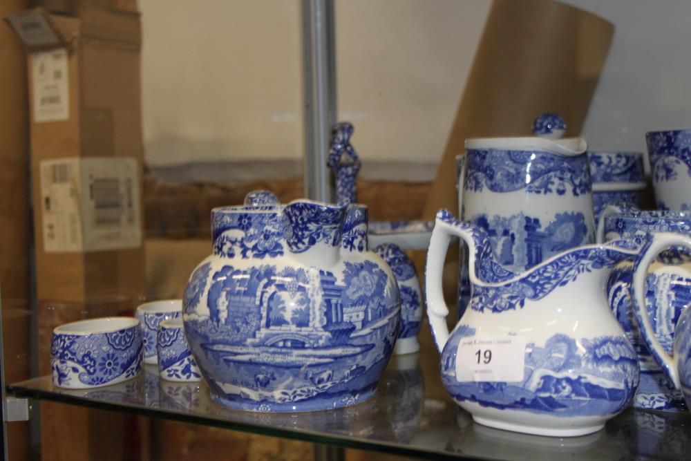A Copeland Spode "Italian" pattern combination service, including bowls, teapots, teacups, a - Image 46 of 47