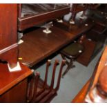 A late Victorian walnut extending dining table with two leaves, on turned and reeded supports, 46" x