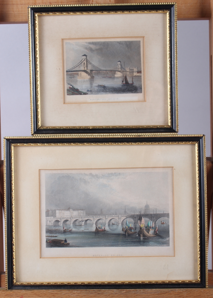 A print, south view of the Bridge in Henley, in Hogarth frame, a Tombleson print of Henley and two - Image 7 of 7