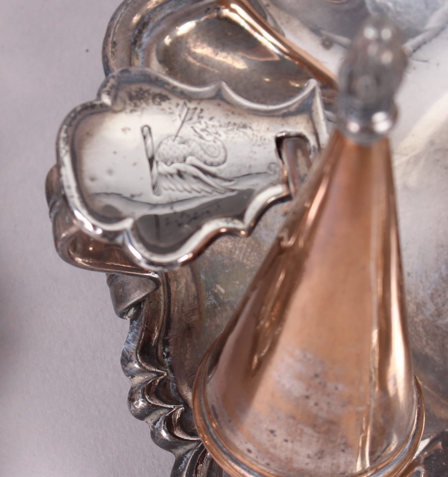 A pair of Georgian silver plate on copper chambersticks, 4 1/2" high - Image 2 of 4