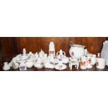 A collection of crested china, including seven Goss items, fifty approx