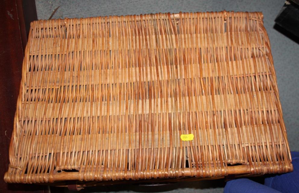 A 1930s Sirran picnic set for four, in canework basket - Image 2 of 2