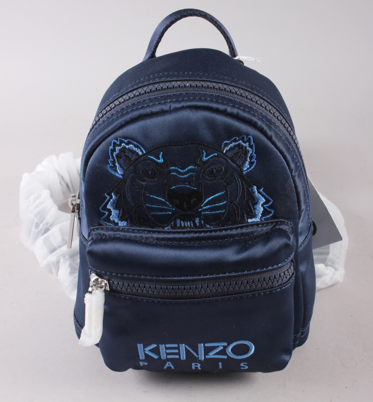 A lady's Kenzo blue mini rucksack