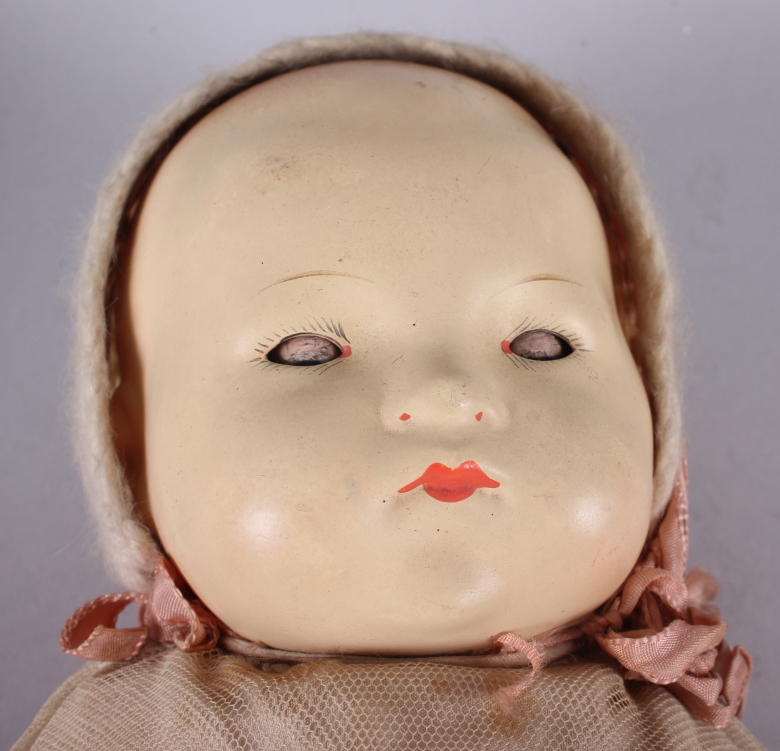 An Armand & Marseille bisque doll with sleeping eyes, closed mouth, jointed body and original - Image 2 of 9